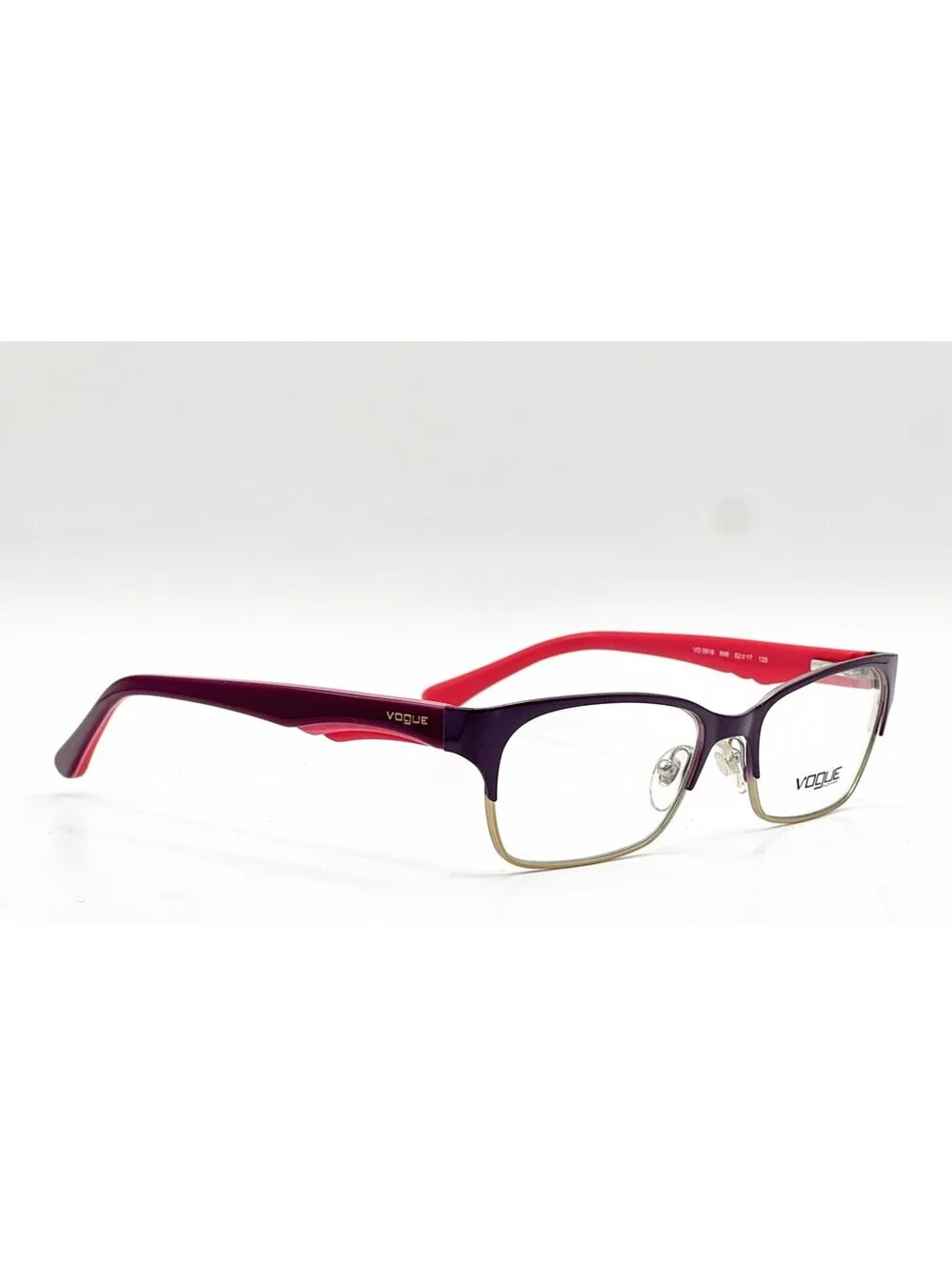 Vogue VO 3918 848 Violet Brushed Pale Gold Authentic Eyeglass Frames 52-17